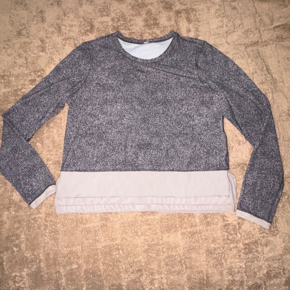 Lululemon Sole Training Long Sleeve Running Top UV Protect Shirt White Chrome 8 - Picture 9 of 9